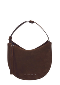 Medium Baxter Suede Bag - Chocolate