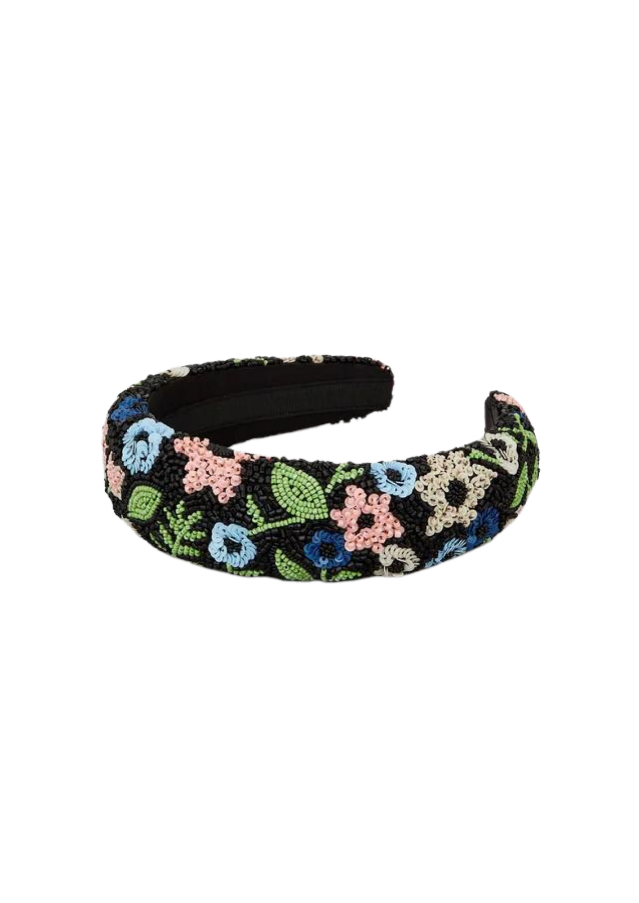 Anemona Wide Beaded Hairbrace - Svart