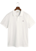 Regular Fit Shield Piqué Polo Shirt - White