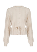Molina Heavy Knit Cardigan - Sand Melange