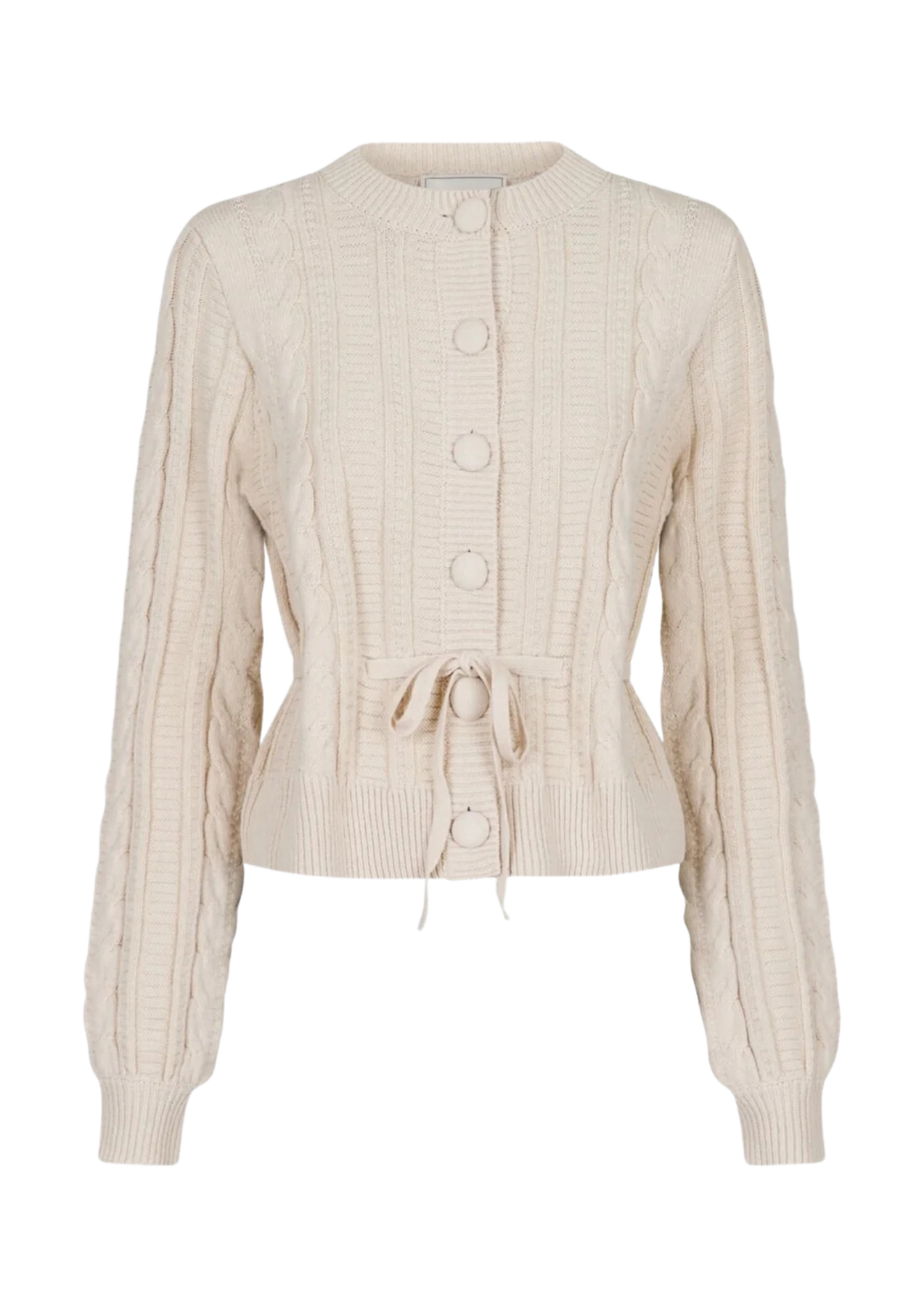 Molina Heavy Knit Cardigan - Sand Melange