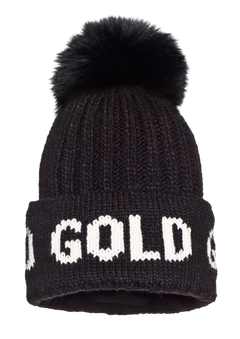 Hodd Beanie Faux Pom - Black