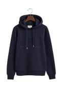 Regular Tonal Shield Hoodie - Evening Blue