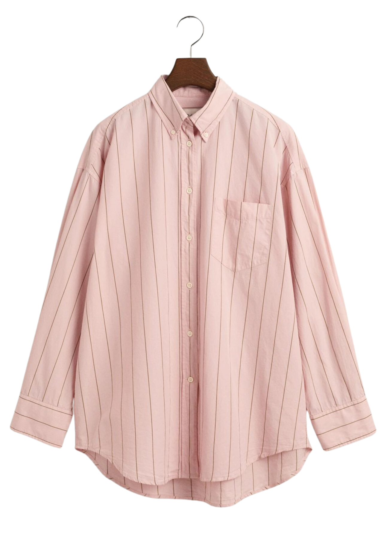OS Luxury Oxford Bd Striped - Faded Pink