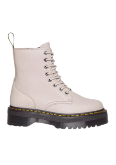 Jadon III Pisa Leather Platform Boots - Vintage Taupe