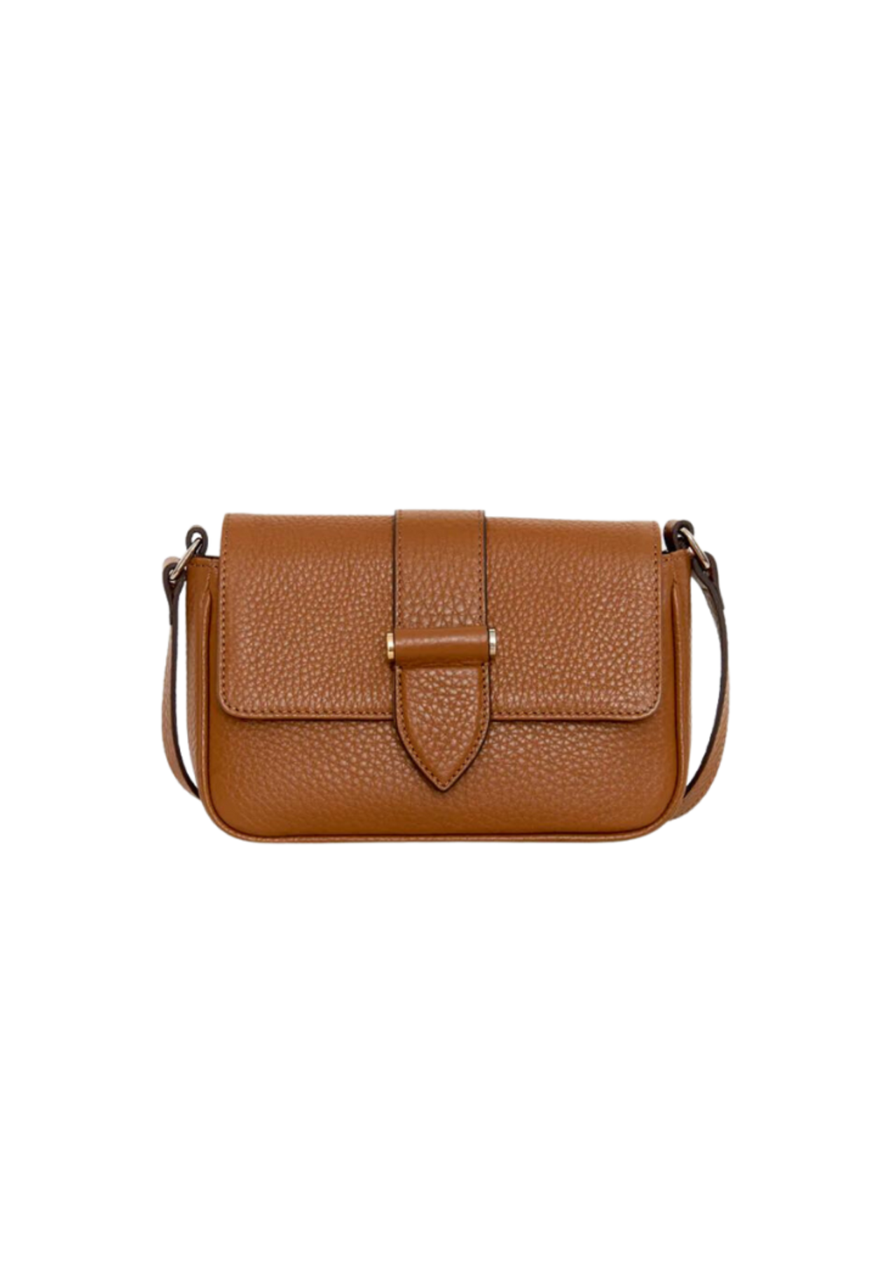 April Small Crossbody Bag - Cognac