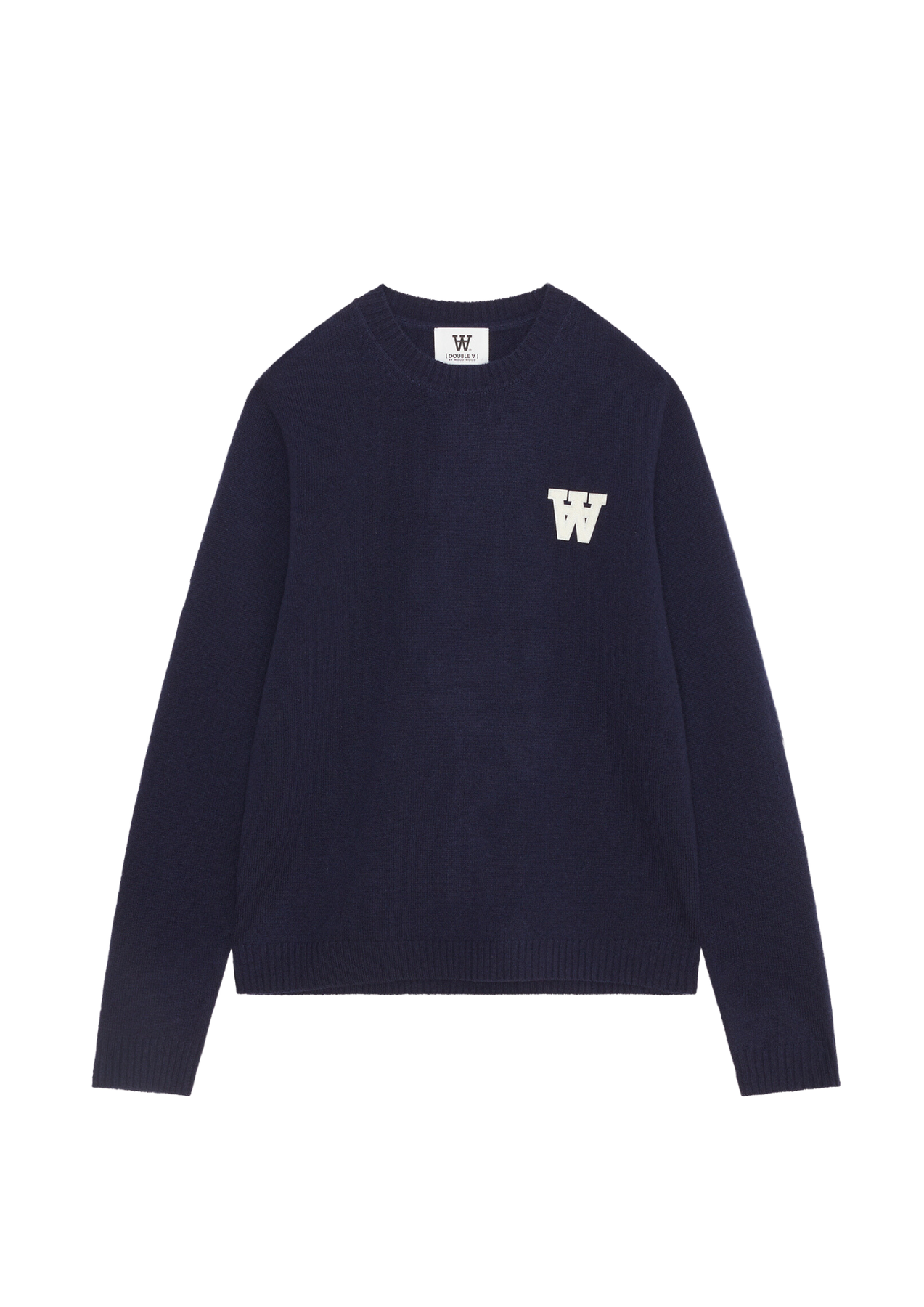 Tay Aa Cs Patch Lambswool Jumper - Navy