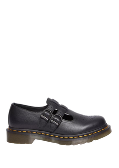 8065 Virginia Leather Mary Jane Shoes - Black Virginia
