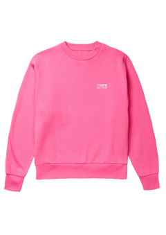 Organic Fitted Crewneck - Sangria Sunset