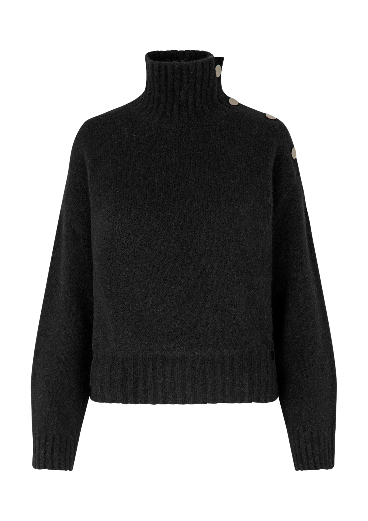 Mandie Mock Neck 14082 - Black