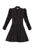 Jacquard Tieband Dress I - Black