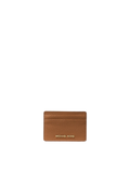 Pebbled Leather Card Case - Luggage