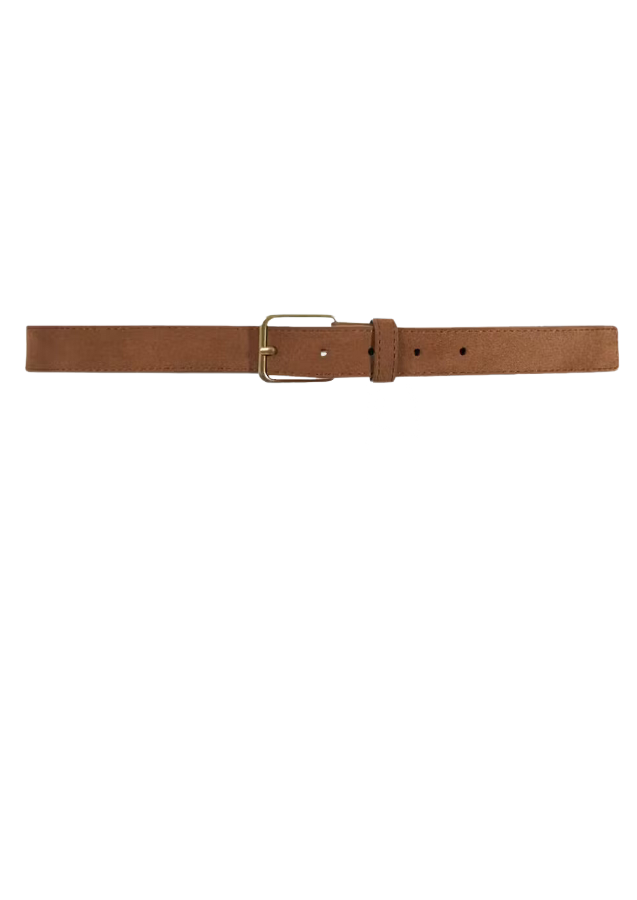 Aiden Belt - Dark Camel Suede