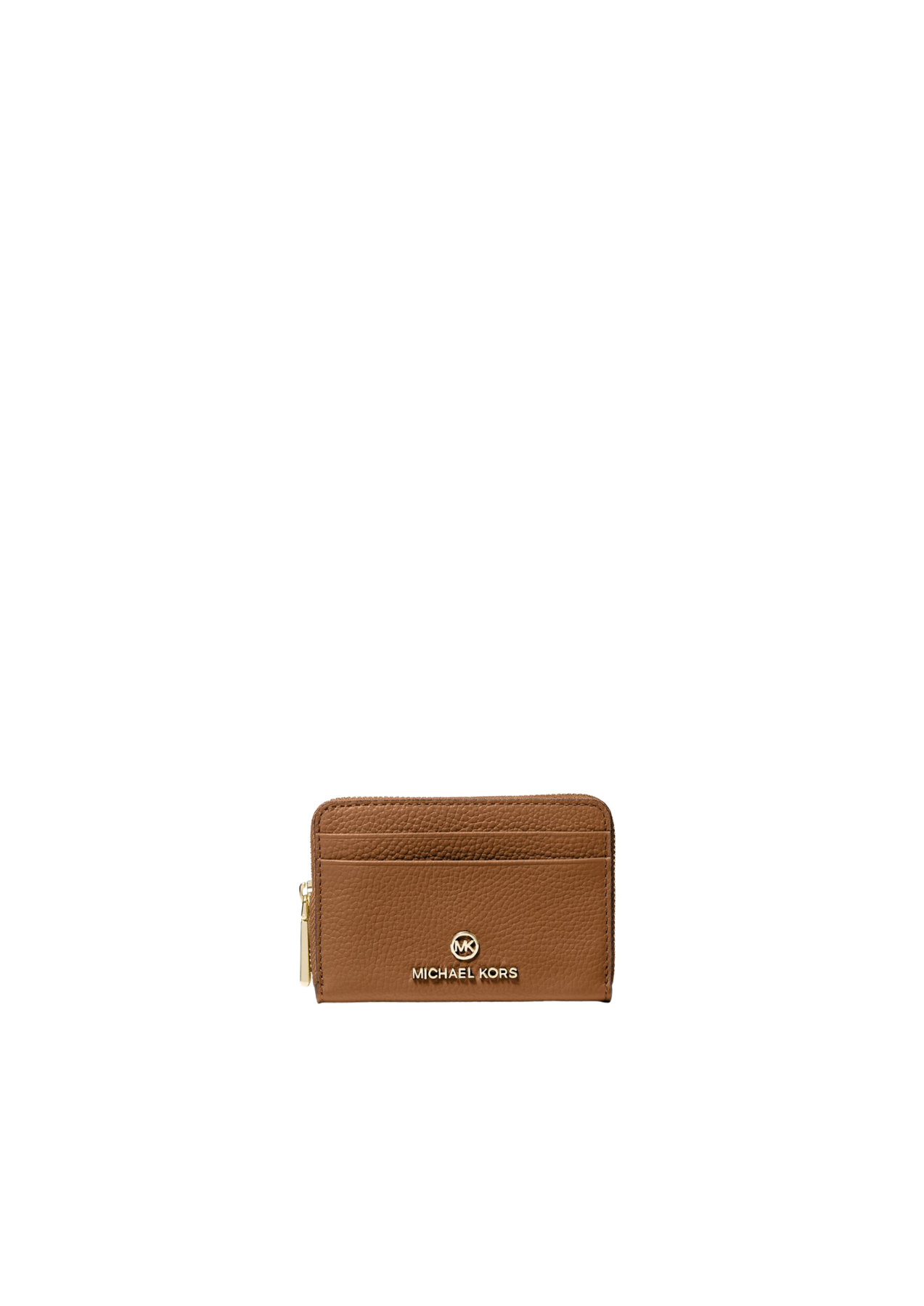 Jet Set Small Pebbled Leather Wallet - Luggage