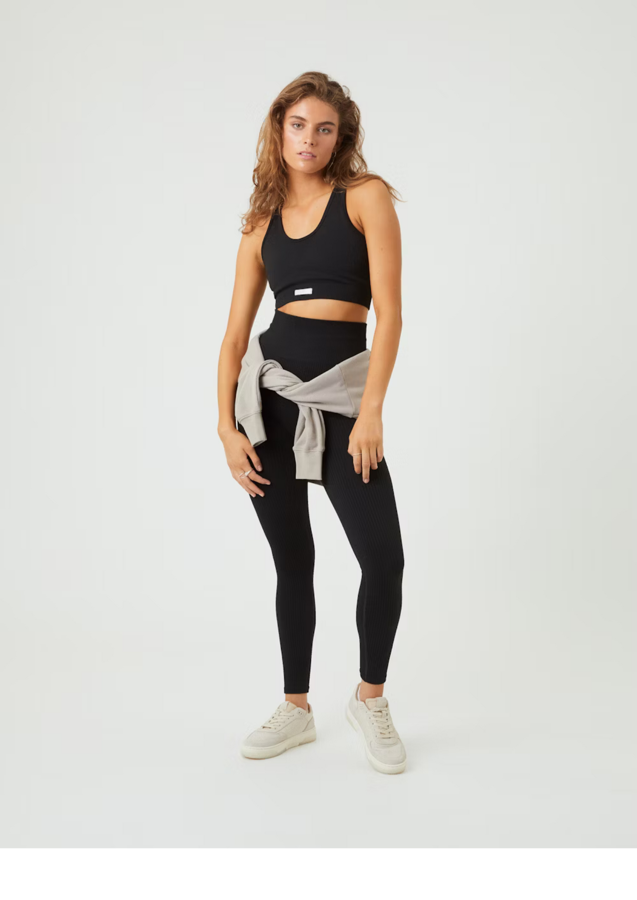 Studio Seamless Rib Tights - Black Beauty
