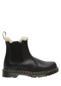 2976 Leonore Faux Fur Lined Burnished Chelsea Boots - Black Burnished Wyoming