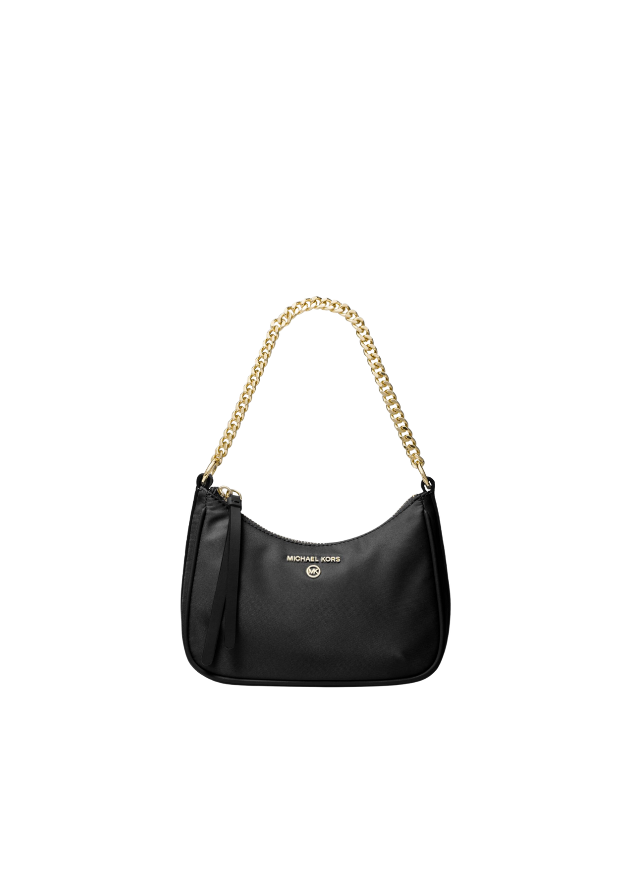 Jet Set Charm Small Nylon Gabardine Shoulder Bag - Black