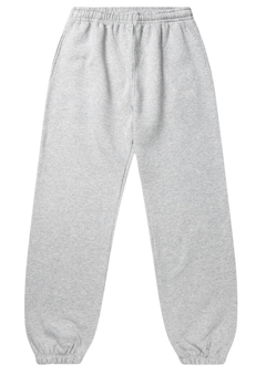 Organic Fitted Sweatpants - Heather Grey