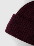 Lulu Wool Blend Knit Mössa - Fig Melange