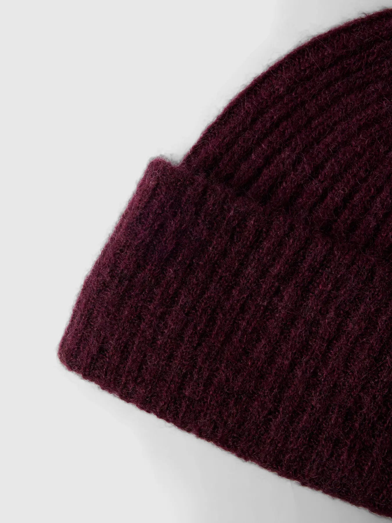 Lulu Wool Blend Knit Mössa - Fig Melange