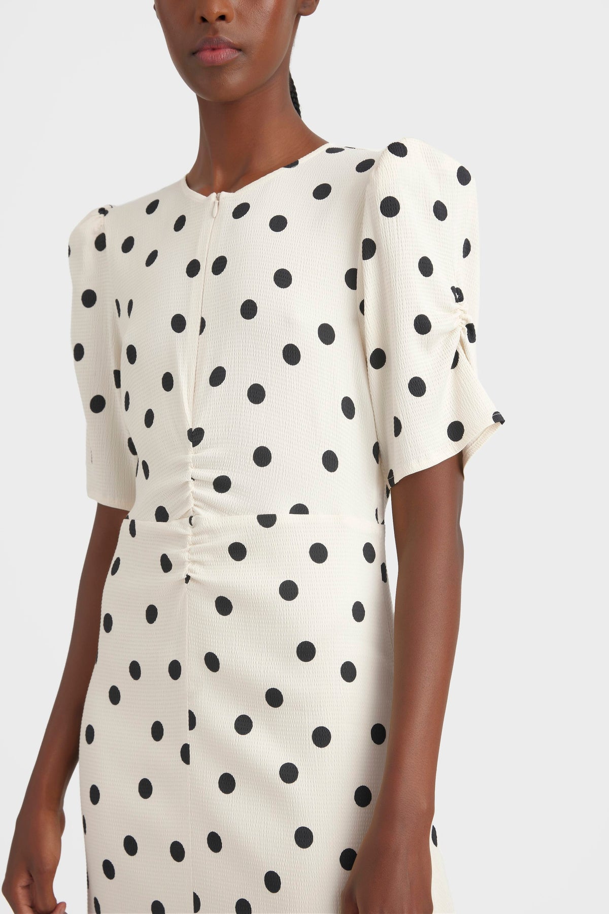 DottiaGZ P Short Dress - Afterglow With Black Dot