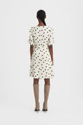 DottiaGZ P Short Dress - Afterglow With Black Dot