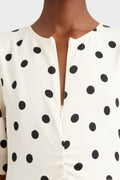 DottiaGZ P Short Dress - Afterglow With Black Dot
