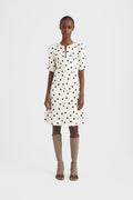 DottiaGZ P Short Dress - Afterglow With Black Dot