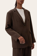Signatureic Blazer - Mörkbrun