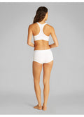 Ribbad Boyshort - Vit