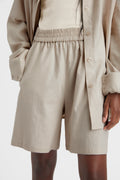 LizaGZ Linen Hw Shorts - Ancient Scroll
