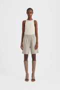 LizaGZ Linen Hw Shorts - Ancient Scroll