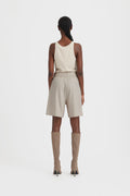 LizaGZ Linen Hw Shorts - Ancient Scroll