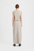 LizaGZ Linen Hw Skirt - Ancient Scroll