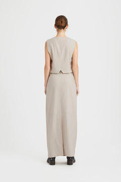 LizaGZ Linen Waistcoat - Ancient Scroll