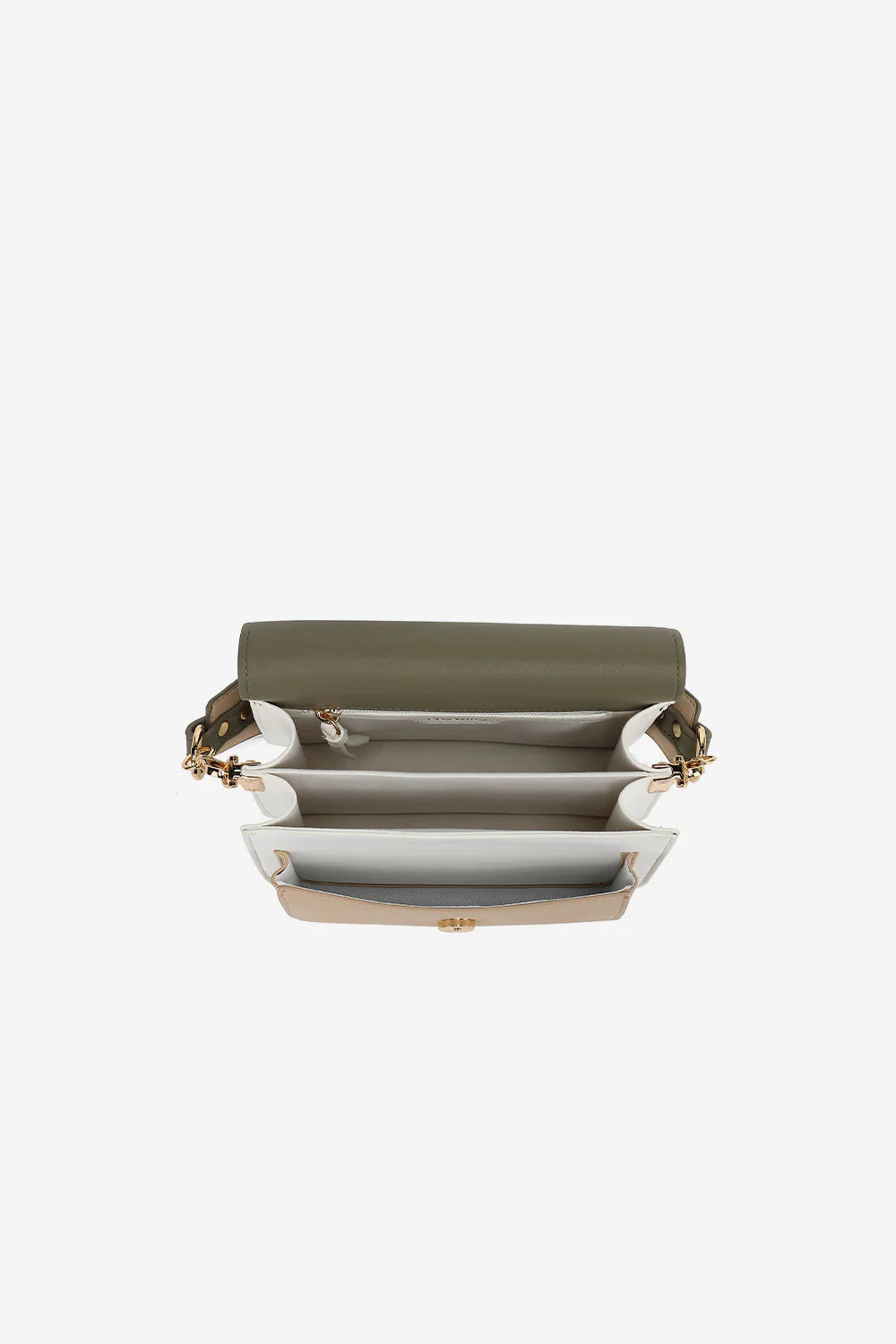 Blanca Bag Medium - Army/White/Beige