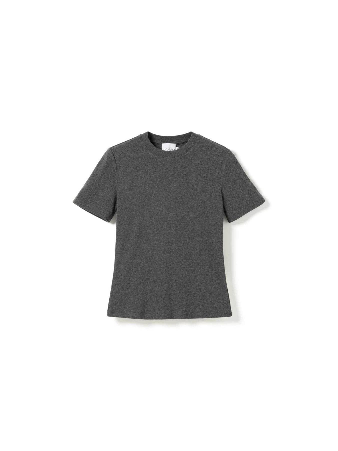 Lidie Ss Top - Dark Grey Melange