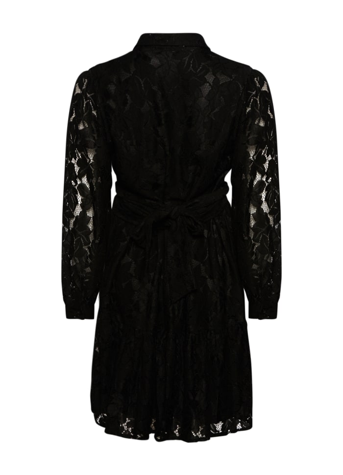 Pixi Shirt Dress Lace - Black