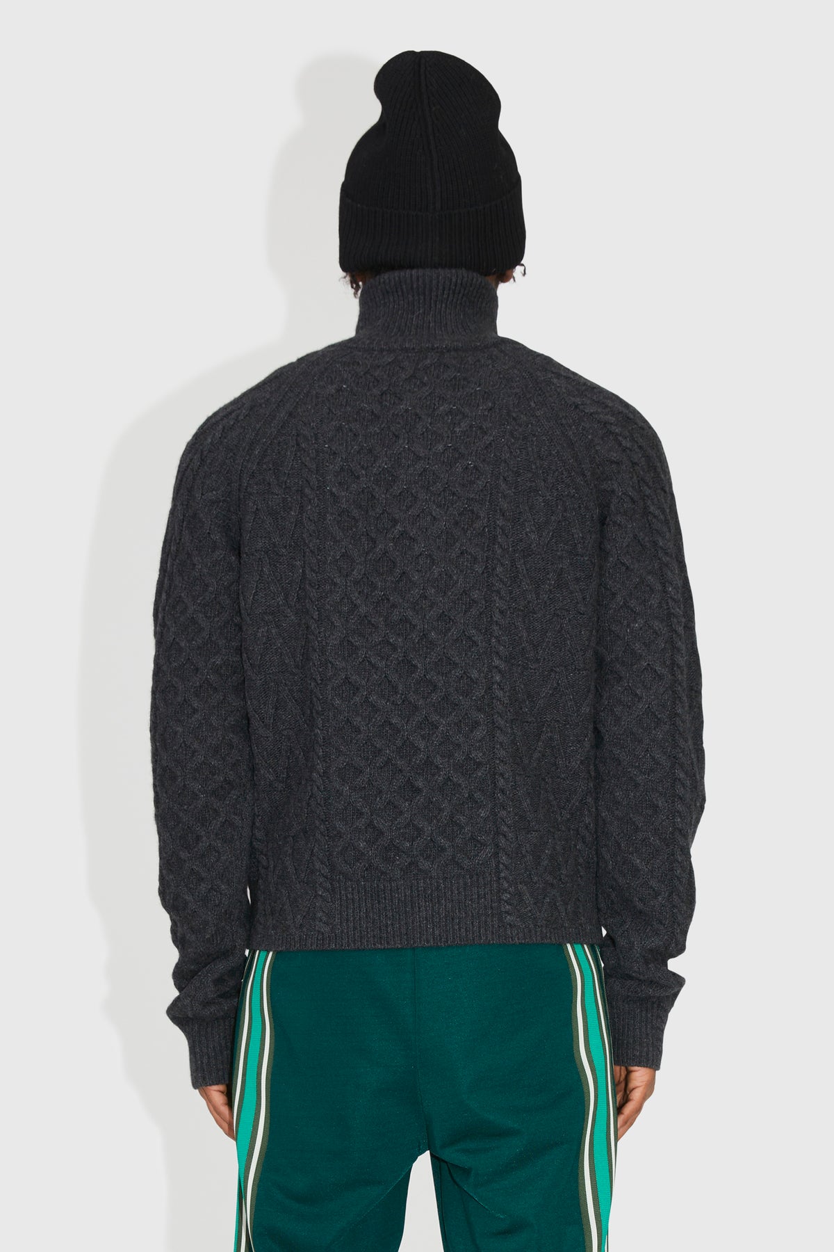 Henri Aran Knit Jumper - Brown