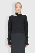 Tania Aran Knit Jumper - Mörkgrå
