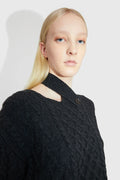 Tania Aran Knit Jumper - Mörkgrå