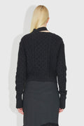 Tania Aran Knit Jumper - Mörkgrå