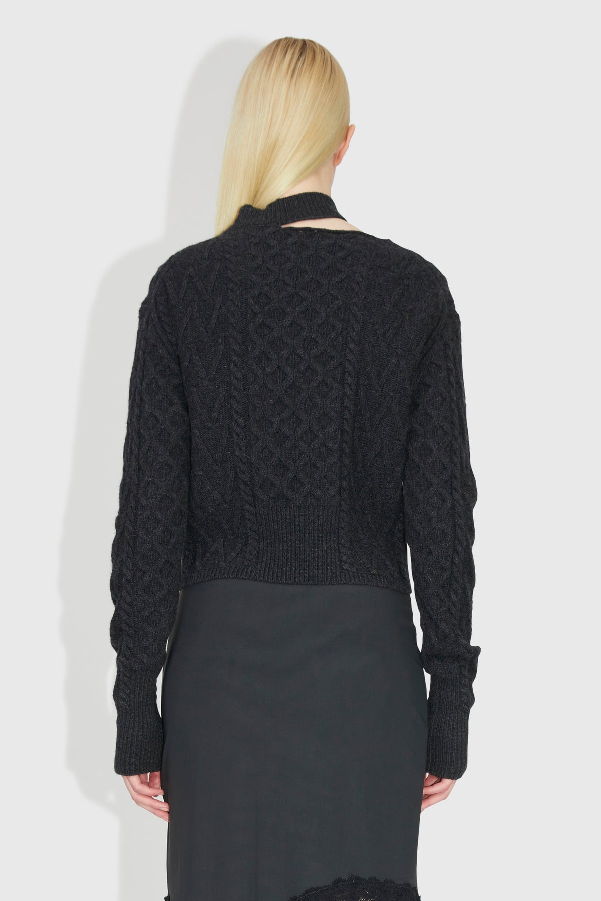 Tania Aran Knit Jumper - Mörkgrå