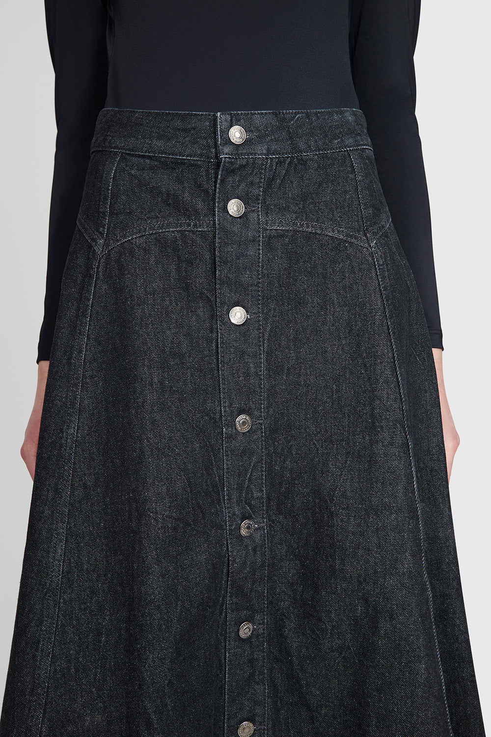 Agatha Denim Skirt - Black Wash