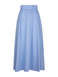 Yara Long Poplin Skirt - Sky Blue