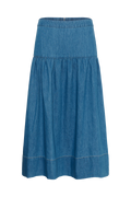 Nelliapw Kjol - Mellanblå Denim