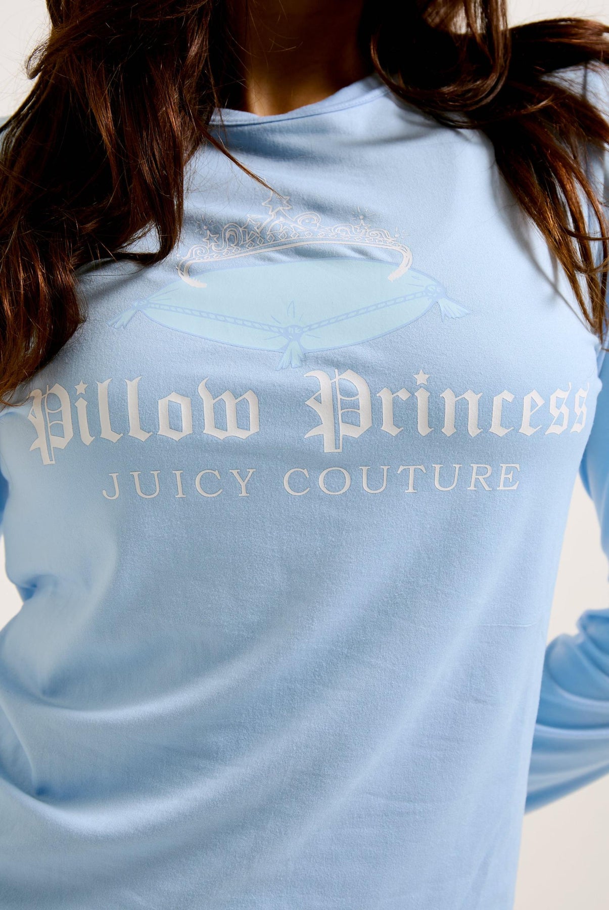 Pillow Princess Ls Pyjama Set - Puderblå
