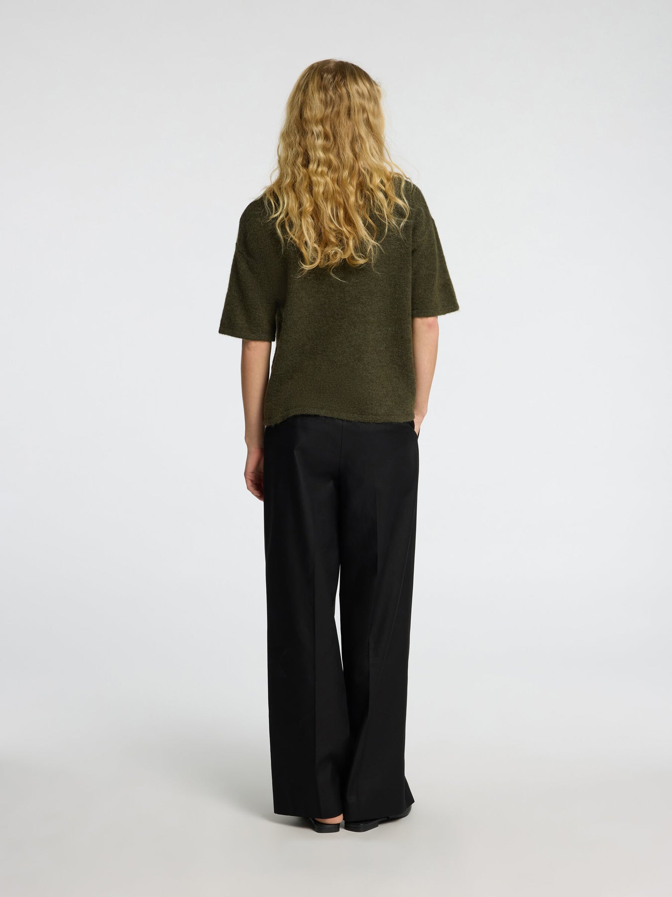 Maline-Liliana 2/4 Knit O-Neck Noos - Kalamata  Melange