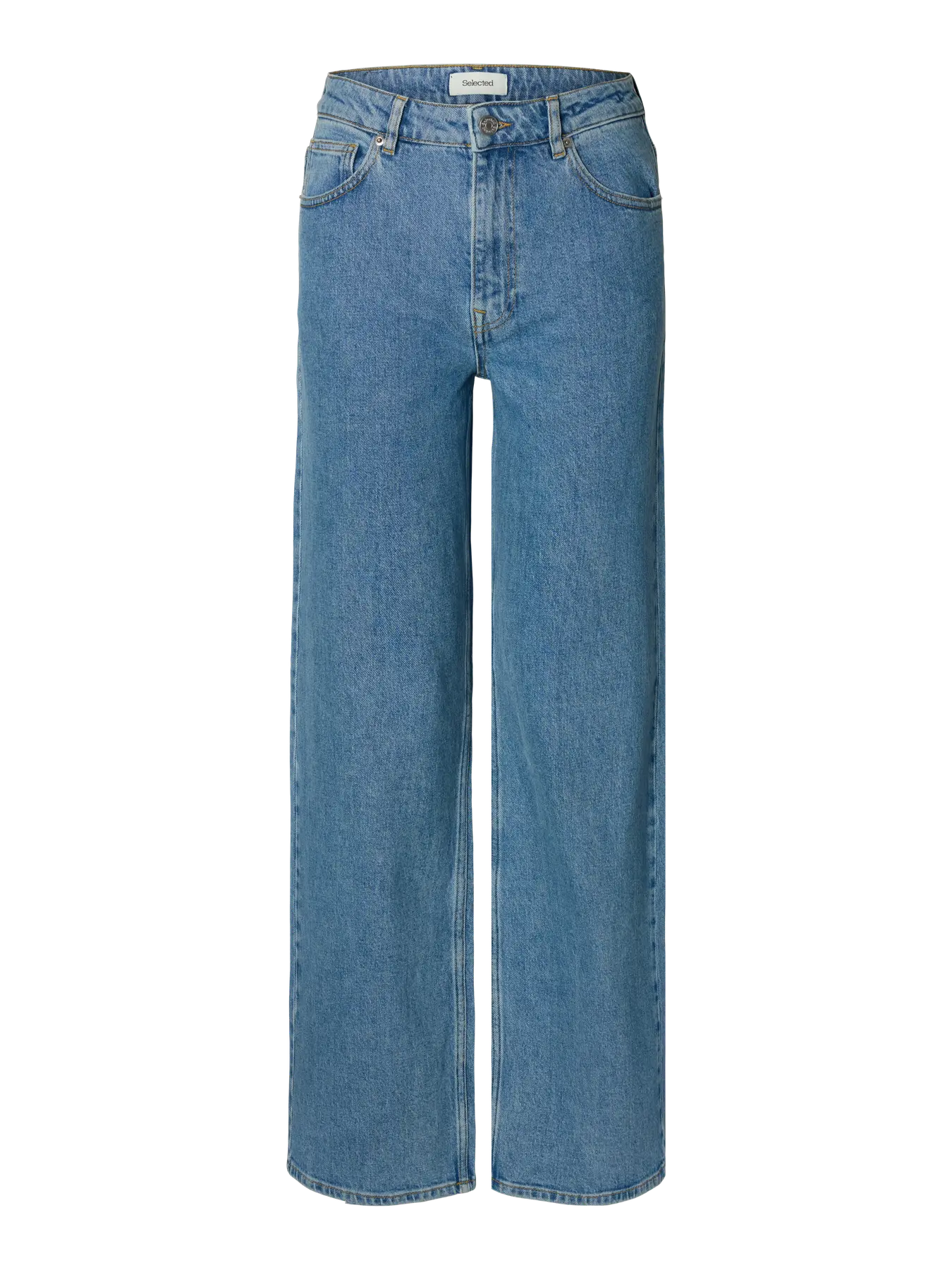 Wide Bea-Kori Light Bl Hw Jeans - Ljusblå Denim
