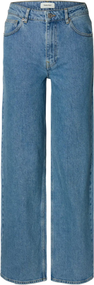 Wide Bea-Kori Light Bl Hw Jeans - Light Blue Denim